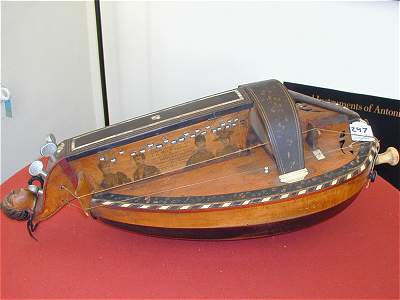 Overall view of original 1892 Nigout Hurdy Gurdy from Chris Allen and Sabina Kormylo collection