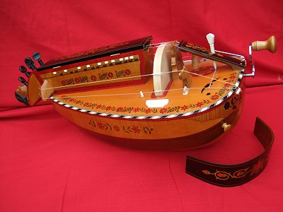 Highly decorated copy of original 1892 Nigout Hurdy Gurdy from Chris Allen and Sabina Kormylo collection