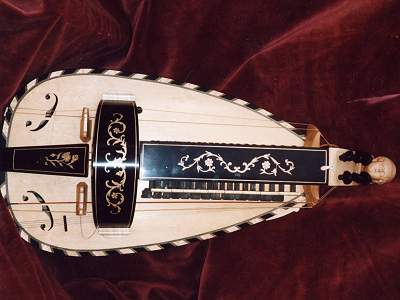 Pajot Fils copy with alterative decoration Hurdy Gurdy by Chris Allen and Sabina Kormylo
