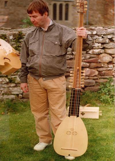 Copy of Tieffenbrucker Archlute by Chris Allen and Sabina Kormylo