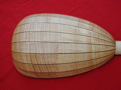 Alternative back of Venere Lute by Chris Allen and Sabina Kormylo